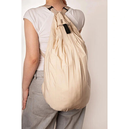 Krem Rengi Katlanabilir Seyahat Çantası