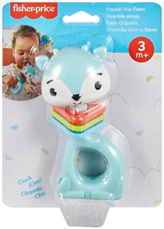 Fisher Price Eğlenceli Dostlar Çıngıraklı Dişlik - Tırtıklı Ceylan HJW11-HKD68