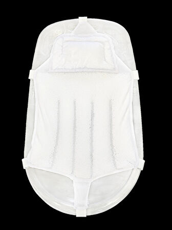 Sema Baby Köpüklü Kafa Destekli Bebek Banyo Filesi - Beyaz