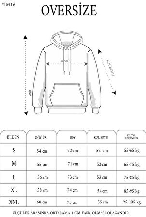 3 İplik Pamuklu Unisex Kapşonlu Sweetshirt - Beyaz