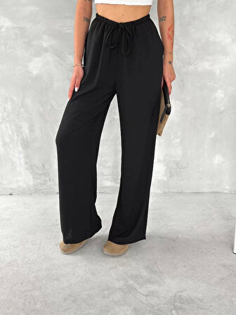 Ayrobin Oversize Kadın Pantalon - Siyah