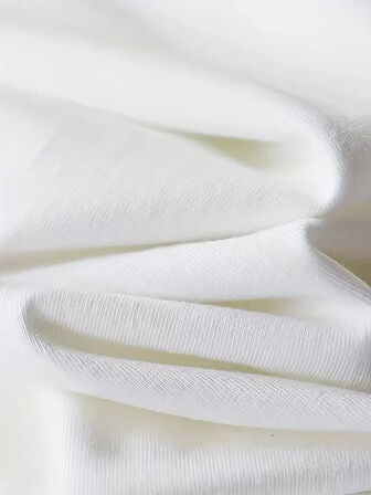 20/1 Penye Compack Özgür kuşlar Baskılı Oversize Bisiklet Yaka T-shirt - Beyaz