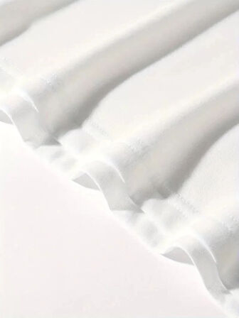 Erkek OversizeGrafik Tişört "CAMPBRASTCOOPERATION" Kalın Yazı Bisiklet Yaka, Kısa Kol, Kalın Mor ve Siyah Desenli Yazlık Sokak Kıyafeti - Beyaz