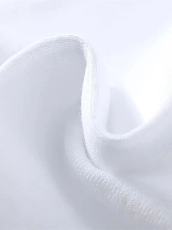 Eşsiz Baskı Tasarımlı Şık Büyük Beden Erkek Tişörtü - Rahat Polyester, Makinede Yıkanabilir, Yuvarlak Yaka - Her Mevsim İçin Mükemmel - Beyaz