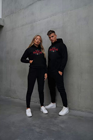Merry Chrıstmas Sweatshirt & Hodie - Siyah