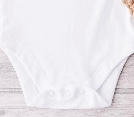 Sema Baby Prematüre Yarım Kol Penye Çıtçıtlı Badi - Beyaz