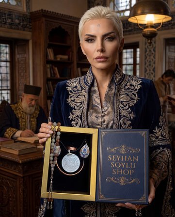 Seyhan Soylu Shop - Özel Tasarım Kitap Kutulu Kadın Bakır Takı Seti Ve Tesbih Kombini - Kolye Küpe Bileklik Yüzük 5 Parça Otantik Şık Hediyelik - Doğum Günü Yıl Dönümü Anneler Günü