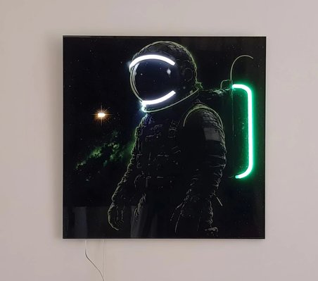 Astronot Figürlü LED Tablo