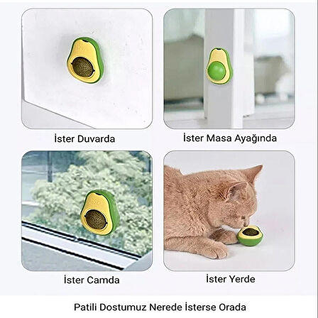 Avokado Tasarımlı Kedi Yalama Topu