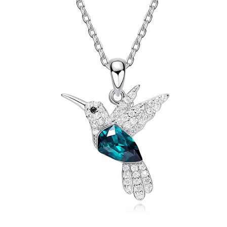 Monemel Swarovski Taşlı Anka Kuşu Kolye (Altın Kaplama)
