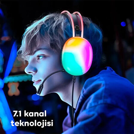 HOCO W109 Plus Rich USB7.1 Gaming Kulaküstü Kulaklık-(5775)