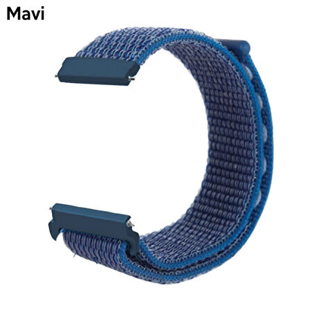 ALLY 20MM Huawei Watch Galaxy Watch Classic Kayış Kordon Nylon Loop-(5775)