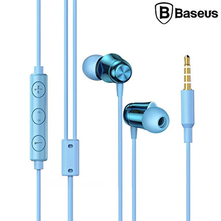 Baseus Encok H13 3.5mm Jack Mikrofonlu Kulak İçi Kulaklık Auriculares Fone De Ouv