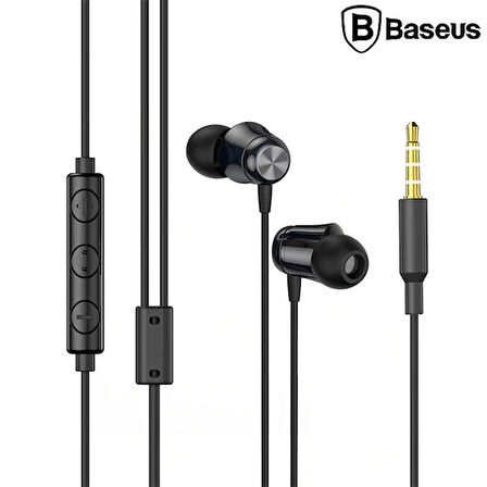 Baseus Encok H13 3.5mm Jack Mikrofonlu Kulak İçi Kulaklık Auriculares Fone De Ouv