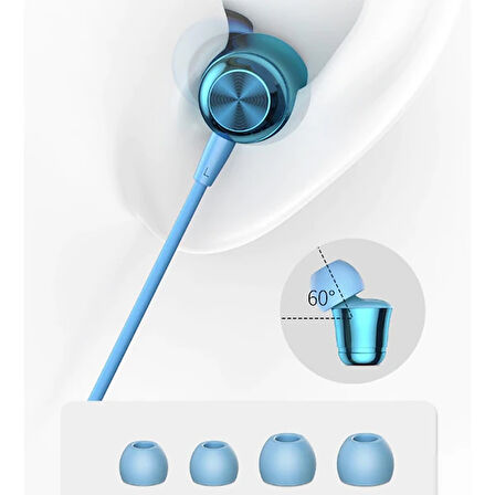 Baseus Encok H13 3.5mm Jack Mikrofonlu Kulak İçi Kulaklık Auriculares Fone De Ouv