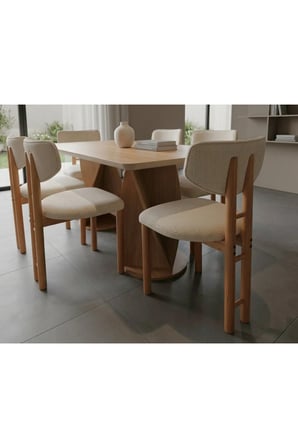 Nisrem 6 Kişilik Yemek Masası Takımı 6 Sandalye 1 Masa 170 x 90