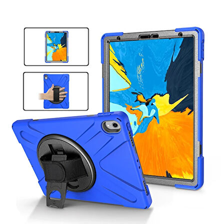 İpad Pro 11 İnch (2021-2020-2018)3 Katmanlı Standlı Zırh Kılıf-(5775)