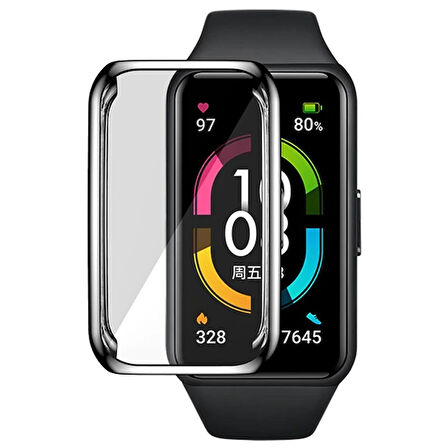 Huawei Honor Band 6 360 Koruma Ultra İnce Silikon Kılıf-(5775)
