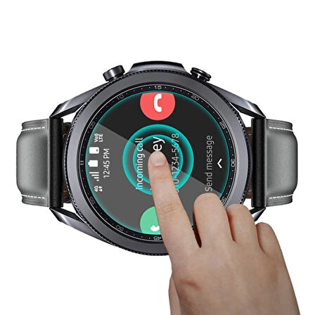 Ally Sm Galaxy Watch 3 45mm Kırılmaz Cam Ekran Koruyucu-(5775)
