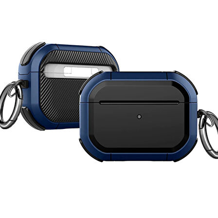 ALLY AirPods Pro Anti-Drop Kancalı Darbe Emici Kulaklık Kılıfı-(5775)