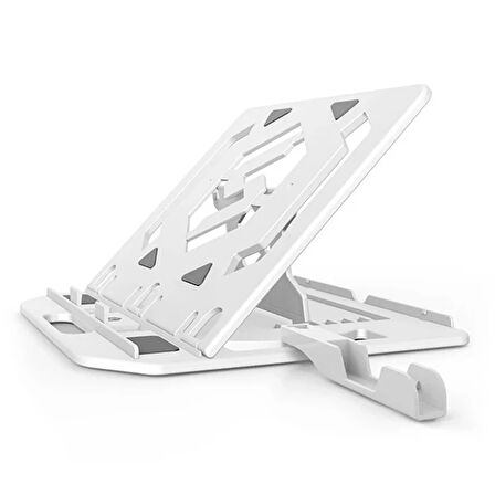 ALLY Yükseklik Ayarlı Dizüstü Laptop-Tablet Standı Telefon Tutucu-(5775)