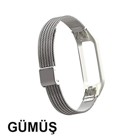 Lüx Xiaomi Uyumlu Mi Band 3 Akıllı Saat Çelik Toka Kayış Kordon-(5775)