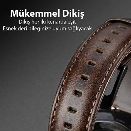 Dux Ducis Apple Watch 38/40/41MM için Business Deri Kayış Kordon-(5775)