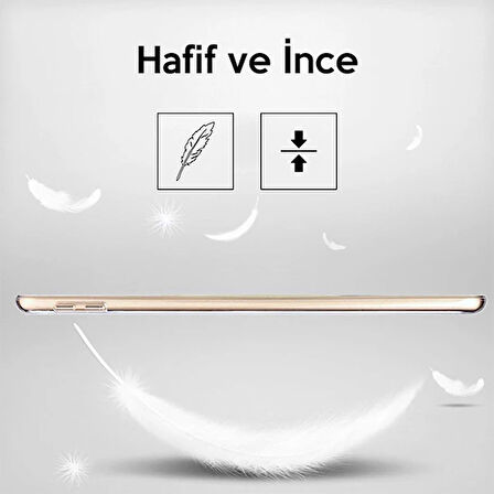 Ally İPad 9.7 2018 İPad 9.7 2017 Şeffaf Tpu Soft Silikon Kılıf-(5775)