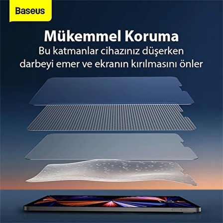 Baseus 0.3mm iPad Mini 6 (2021) ve Mini 7 (2024) Tempered Cam Ekran Koruyucu-(5775)