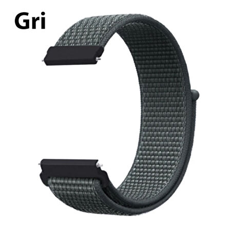 22MM Gear S3 Watch 4 -Gt2 GT2E 46MM Kayış Kordon Lylon Loop-(5775)