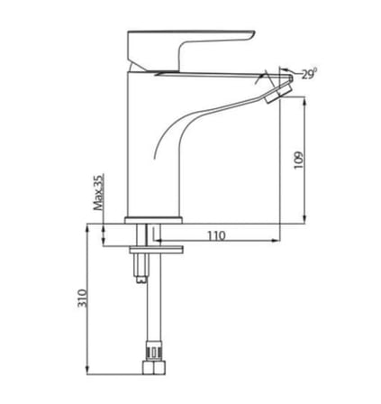 ALAMERA LAVABO BATARYA ALTIN