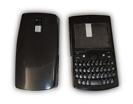 Nokia N205 Kapak Nokia 205 uyumlu Siyah Renk ön Kapak Arka Kapak ve Tuş Takımı