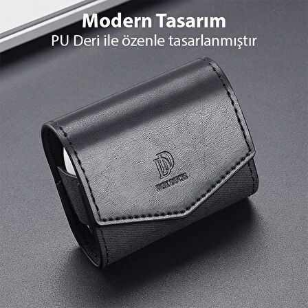 Dux Ducis Mix Series Apple Uyumlu Airpods 3 İçin Premium Mıknatıslı Deri Kılıf-(5775)