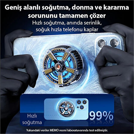 CX-A3 Manyetik Cep Telefon Soğutma Fanı Radyatör Soğutucu-(5775)