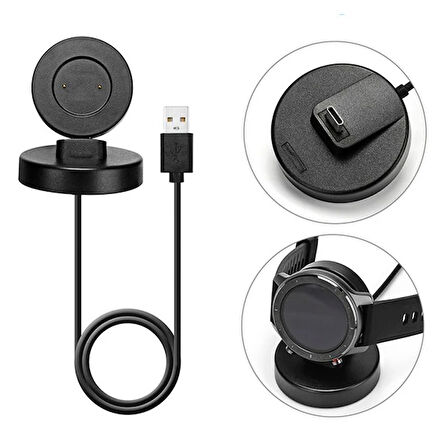 Huawei Watch GT/ GT2 / 2E /Magic / Dream Akıllı Saat Şarj Kablosu Stand-(5775)