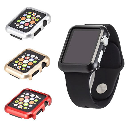 Ally Apple Uyumlu İWatch 2-3 38mm Lazer Kaplama PC Kılıf-(5775)