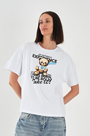ALEXANDERGARDI Baskılı Bisiklet Yaka Kadın T-shirt