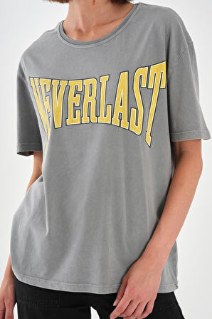 ALEXANDERGARDI Baskılı Antrasit Basic T-shirt