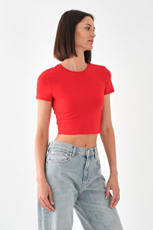 ALEXANDERGARDI Kısa Kollu Crop T-shirt