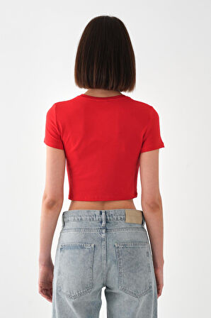 ALEXANDERGARDI Kısa Kollu Crop T-shirt