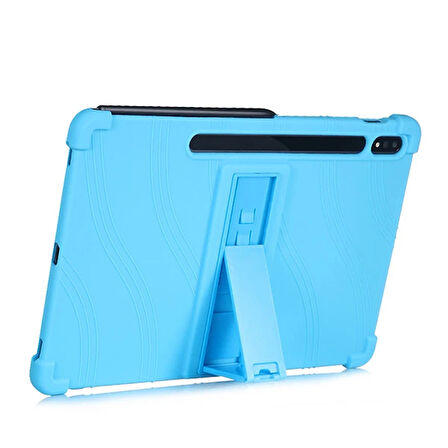 ALLY Galaxy Tab S8 Plus S7 Plus S7 FE T970 T975 Kılıf 12.4 inç Standlı Silikon K