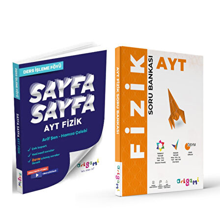 Tammat AYT Fizik Sayfa Sayfa Ders İşleme Föyü ve Soru Bankası Seti 2 Kitap