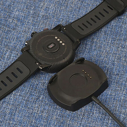 Xiaomi Uyumlu Huami Amazfit 22S Stratos A1609 Akıllı Saat İçin Şarj Kablosu-(5775)