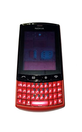 Nokia N303 Kasa Kapak Nokia N303 Kırmızı Renk Orta Kasa Ön Kapak Arka Kapak Tuş Takımı