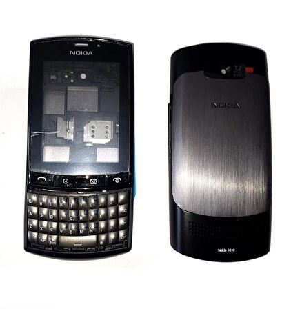 Nokia N303 Kasa Kapak Nokia N303 Siyah Renk Orta Kasa Ön Kapak Arka Kapak Tuş Takımı
