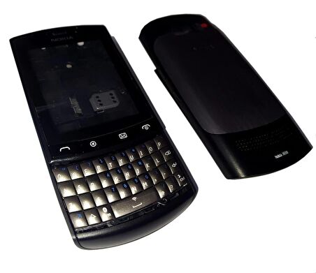Nokia N303 Kasa Kapak Nokia N303 Siyah Renk Orta Kasa Ön Kapak Arka Kapak Tuş Takımı
