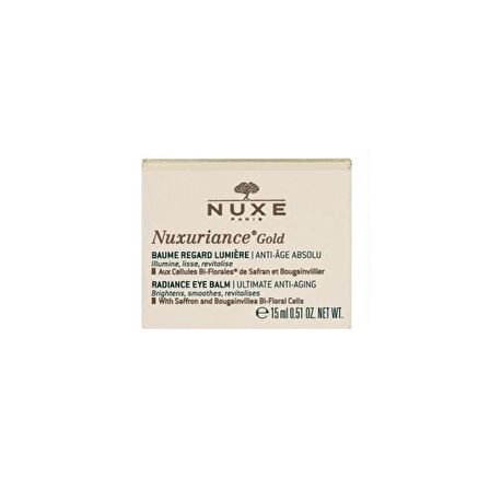 Nuxe Nuxuriance Gold Yaşlanma Karşıtı Bitki Özleri 60 Yaş + Göz Çevresi Krem 15 ml 