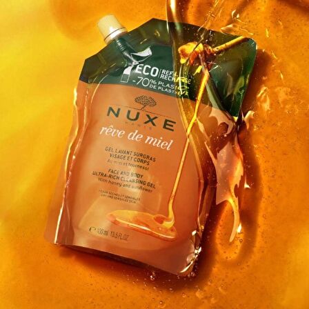 Nuxe Reve de Miel Face and Body Ultra Rich Cleansing Gel 400 ml - Refill