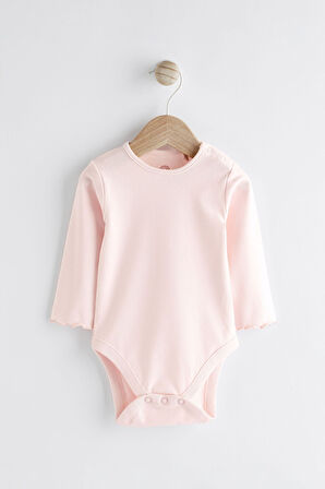 Next Baby % 100 Pamuklu Mor Çiçek Desenli Salopet Body Zıbın 2’li Set
