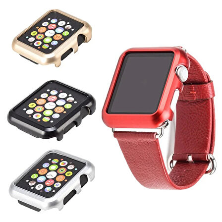 Ally Apple Uyumlu İWatch 2-3 38mm Lazer Kaplama PC Kılıf-(5775)